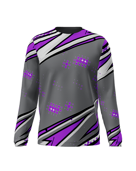 Comic Purple LS Crew