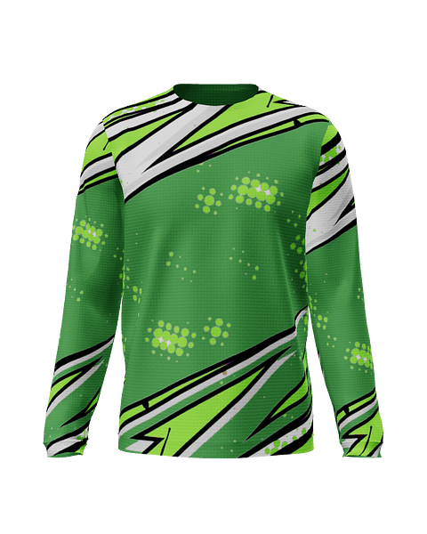 Comic Green LS Crew
