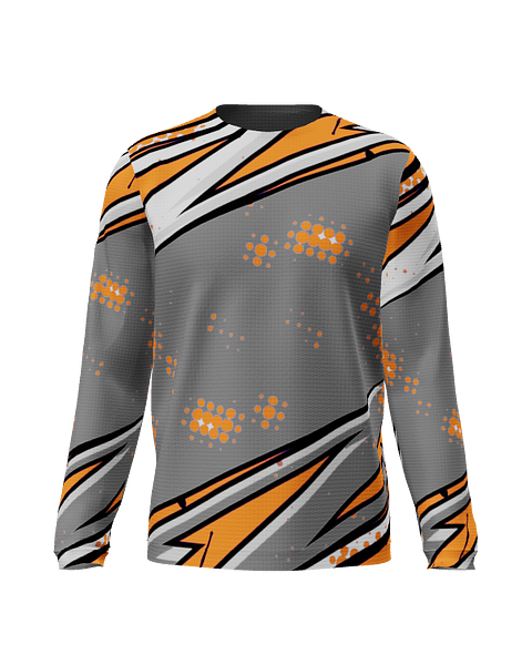 Comic Orange LS Crew